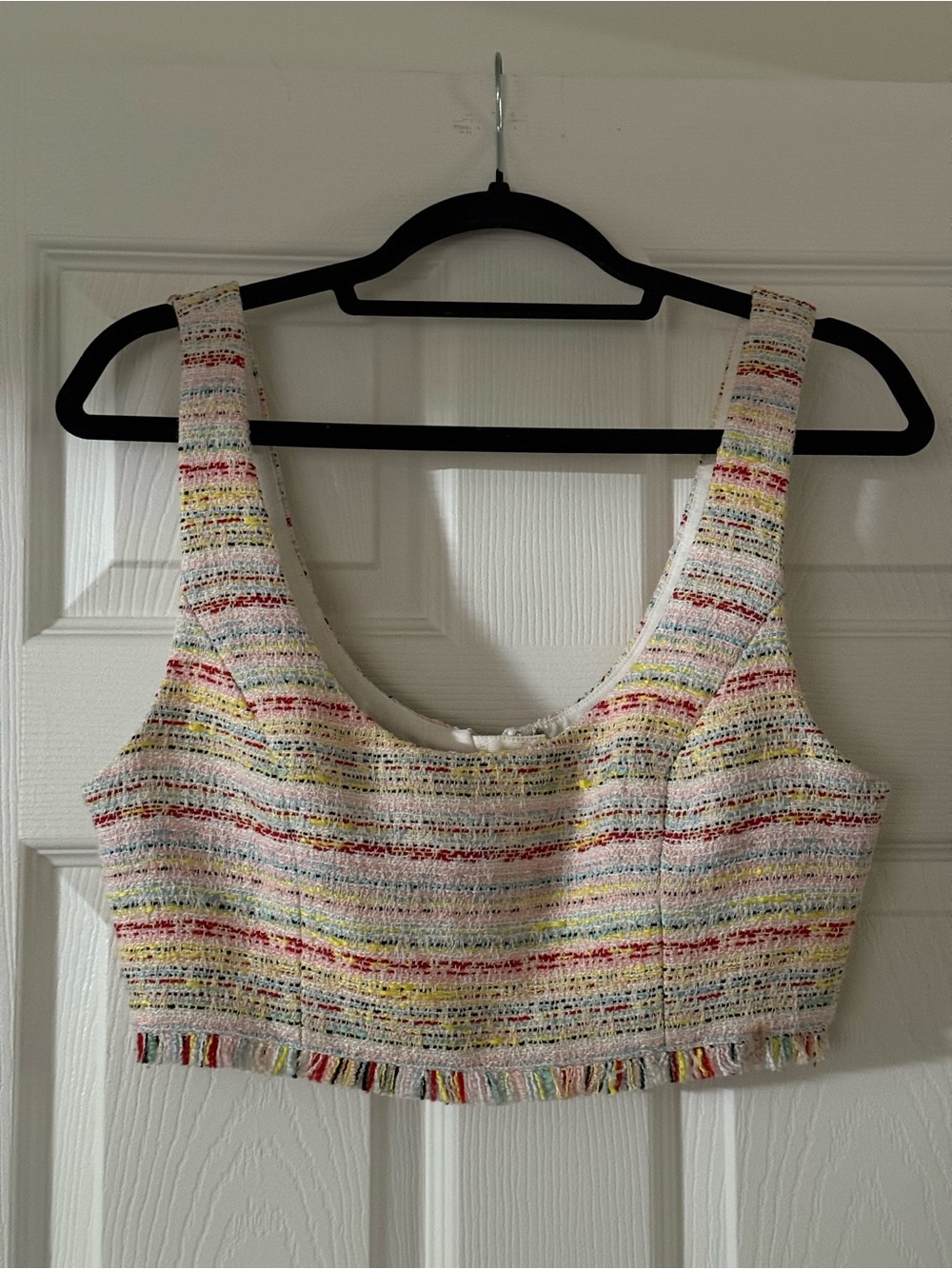 NBD Multicolor Tweed Crop Tank Top